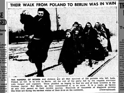 THEIR WALK FROM POLAND TO BERLIN WAS IN VAIN